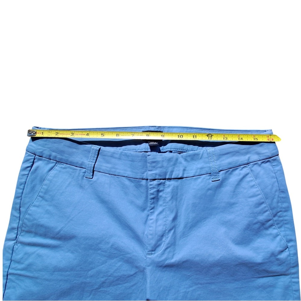 J.Crew Womens‎ Blue Chino Bermuda Shorts Mid Rise Cotton Blend Size 8 - Picture 4 of 10